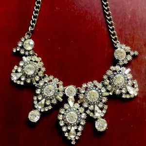 Silver Rhinestone Necklace